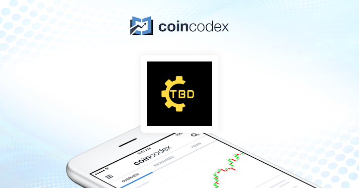 Tbd Price Live Tbd Usd Rate Market Cap Tbd Price Chart Coincodex