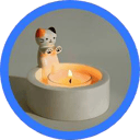 Cute Cat Candle