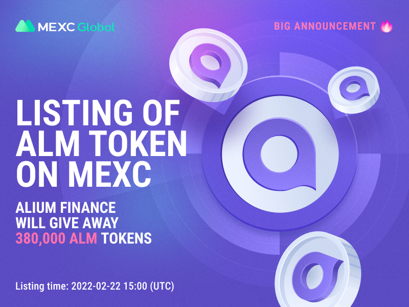 Alium Finance Will Give Away 380,000 ALM Tokens in Honor of Listing on the MEXC Exchange