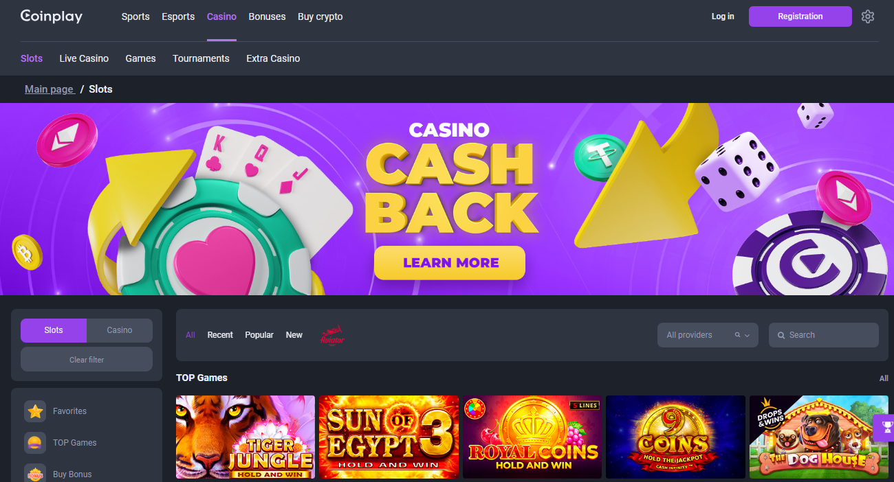 Coinplay is one of the best Bitcoin and crypto casino in Spain