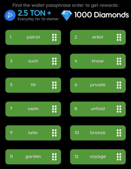 HoldCoin daily combo
