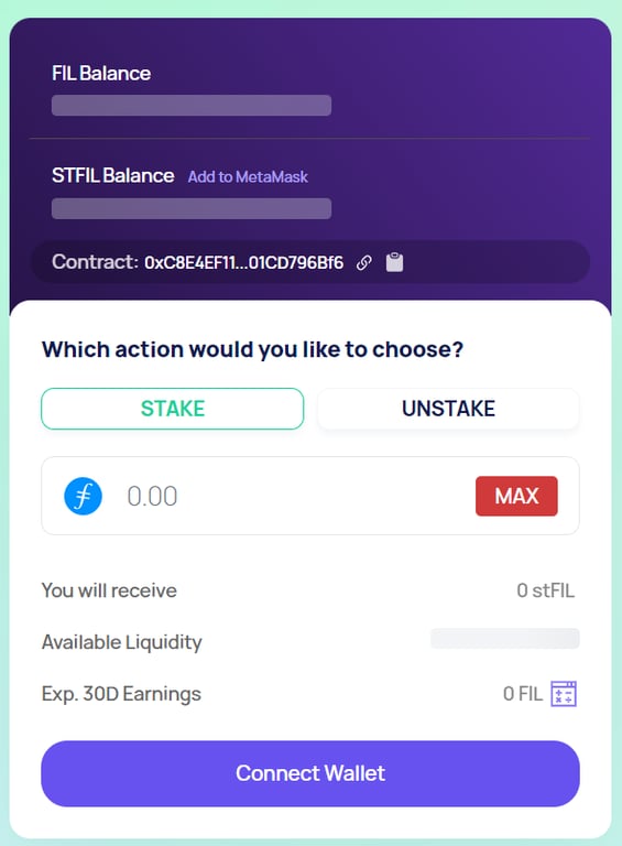 stFIL Filecoin staking