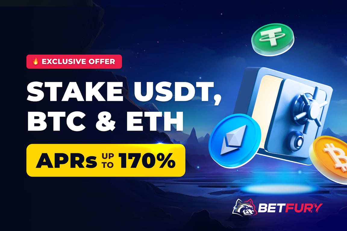 BetFury Offers Exclusive Staking Pools With Up to 170% APRs