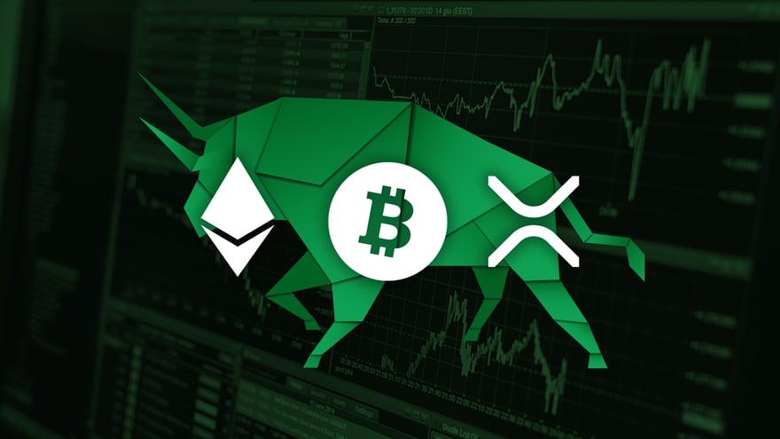 Crypto Price Analysis - BTC, ETH and XRP Following a Bullish Sentiment