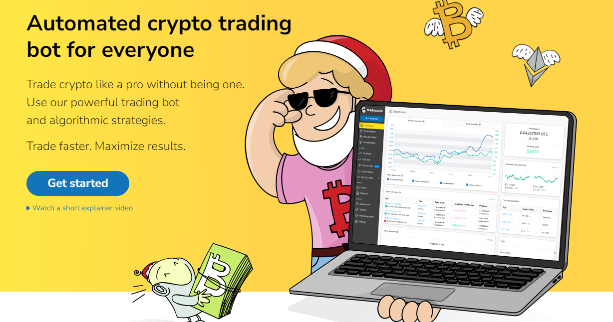 TradeSanta is one of the best crypto arbitrage scanners