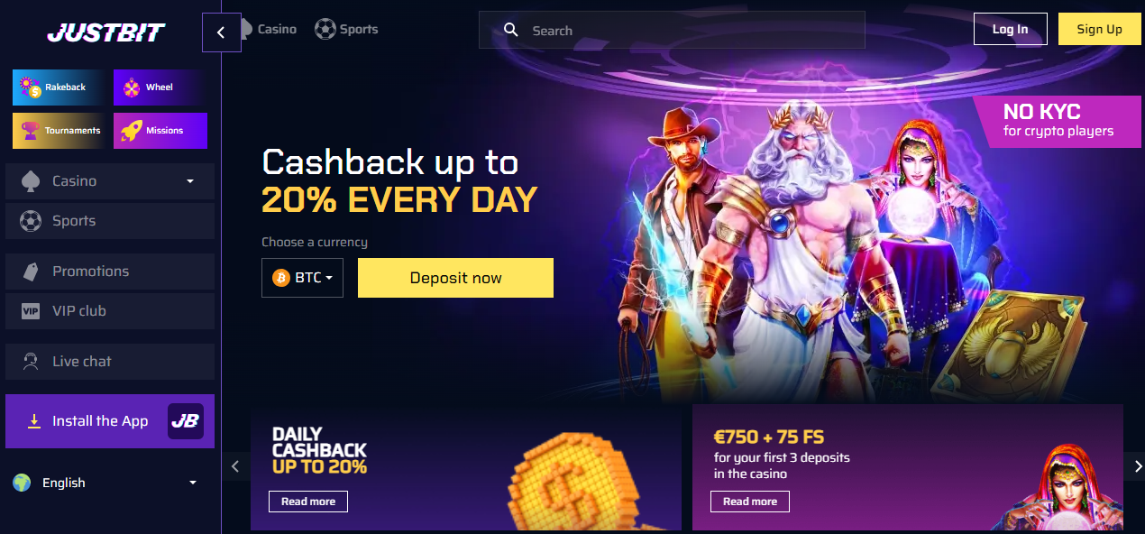 Best crypto and bitcoin casino JustBit