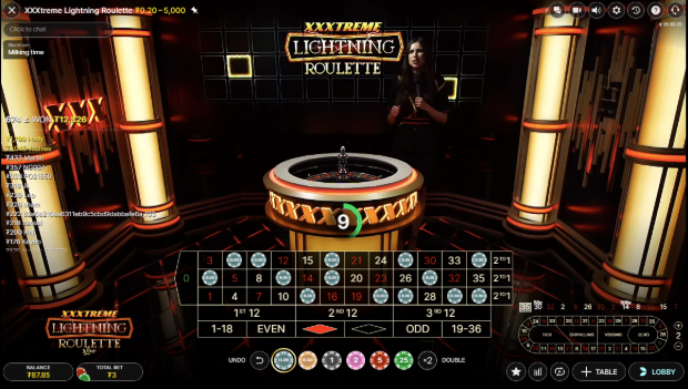 Live roulette