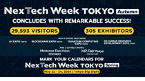 NexTech Week TOKYO 2023 Concludes with Outstanding Innovation Showcase