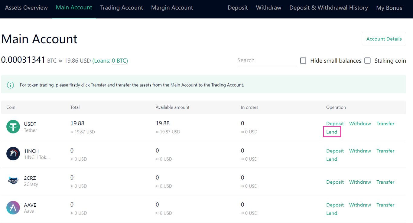 How to Lend Cryptocurrency on KuCoin? Earn Passive Income With Your Crypto  | CoinCodex