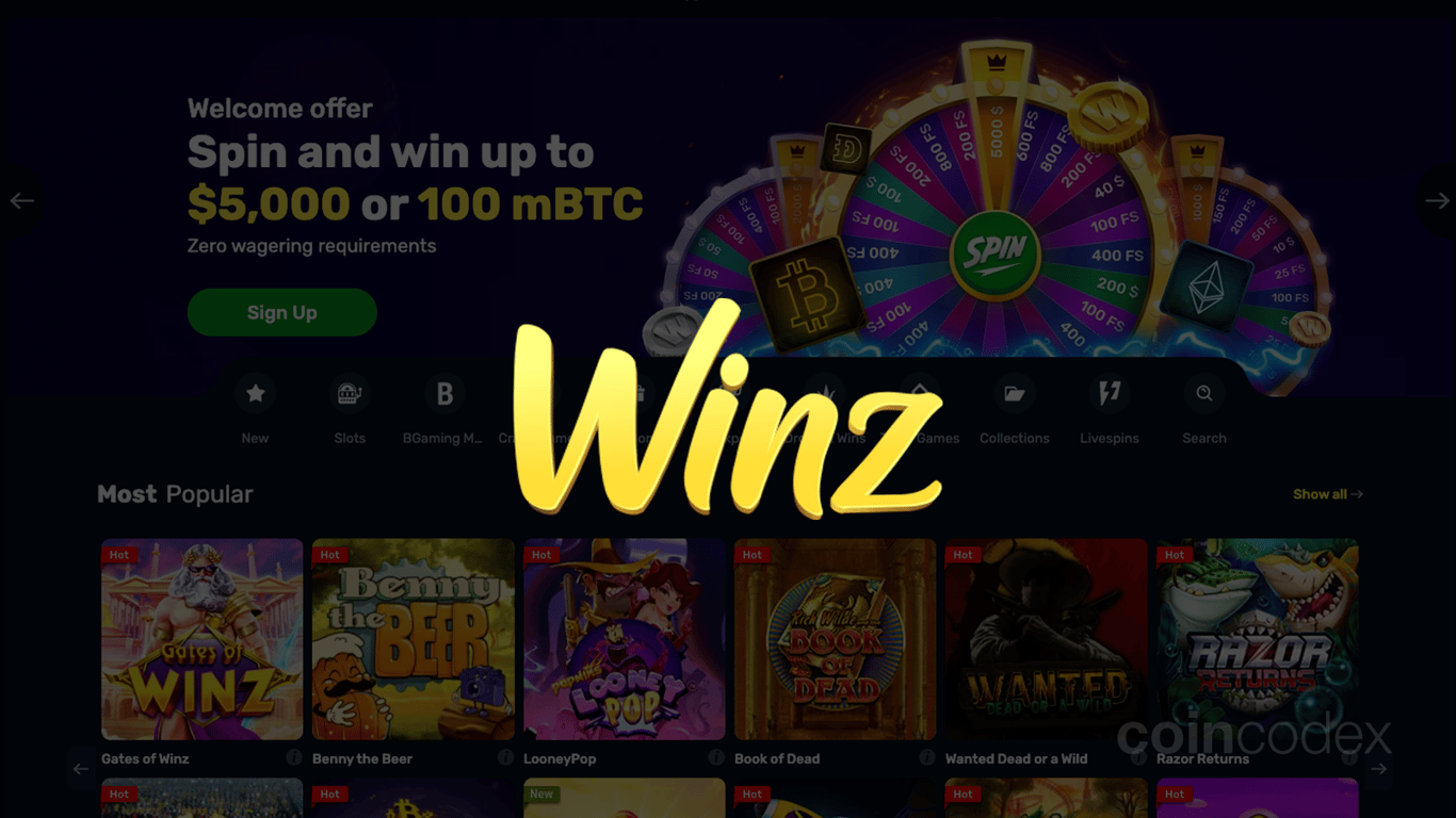 Winz casino login