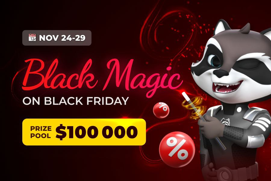 Black Friday Magic Event for $100 000 at BetFury