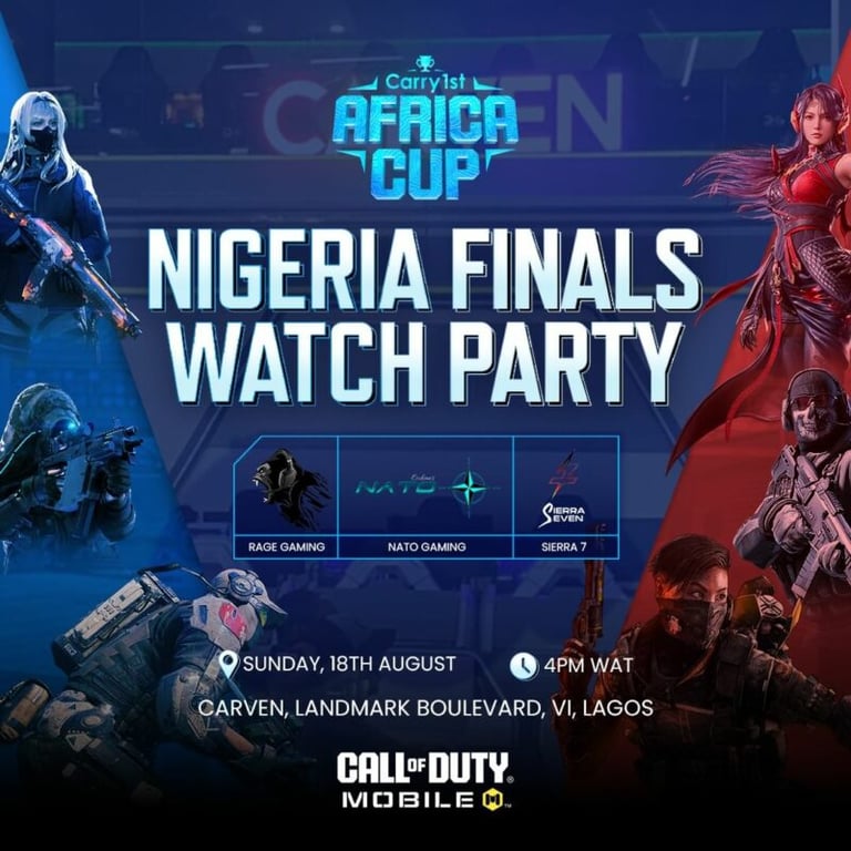 NIGERIAN PLAYOFFS: CARRY1ST SET TO HOST WATCH PARTY FOR FINALS