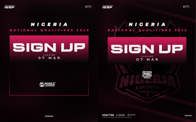 Represent Nigeria at WEC 2025: MLBB & PUBG Mobile Qualifiers Now Open!