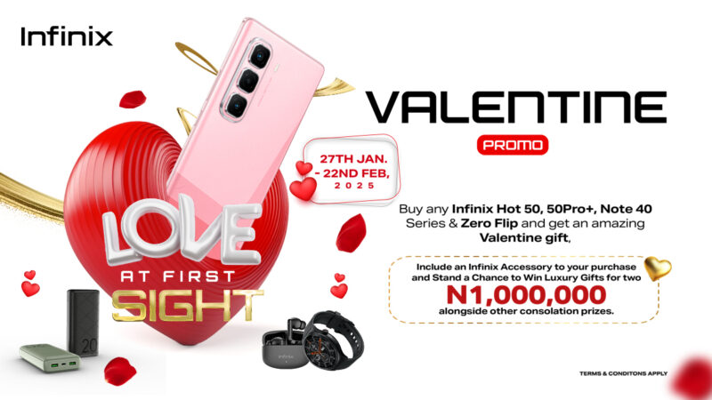 Infinix Brings Love at First Swipe This Valentine’s: Win Instant Gifts & Luxury Gifts Worth ₦1,000,000