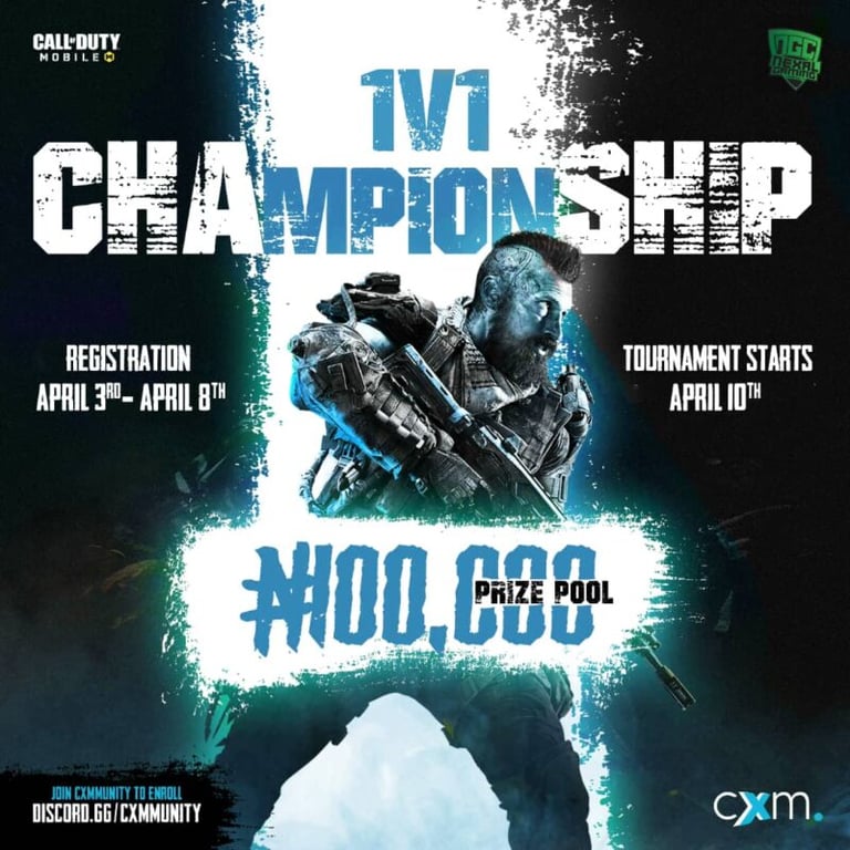 STAND A CHANCE TO WIN IN the 1V1 CALL OF DUTY MOBILE CHAMPIONSHIP