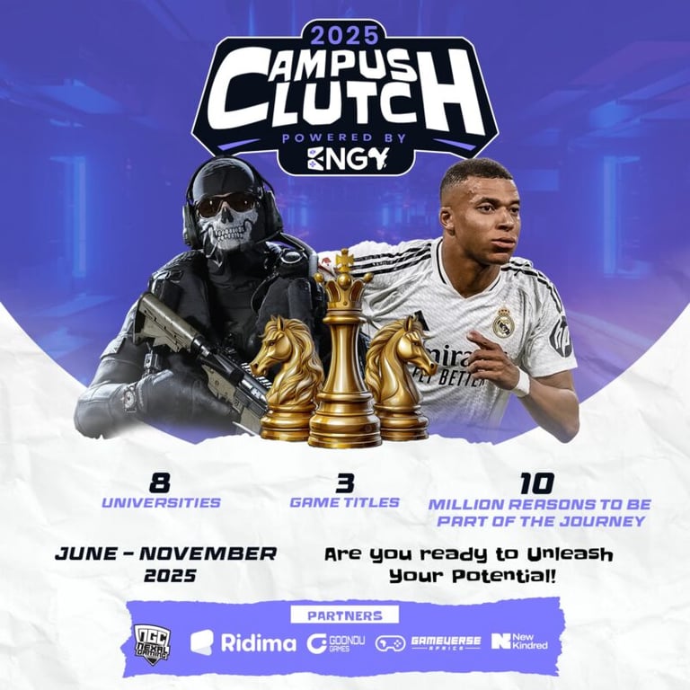 Nexal Gaming Launches "Campus Clutch" – A Nationwide University Esports Tour Powered by Engy Africa