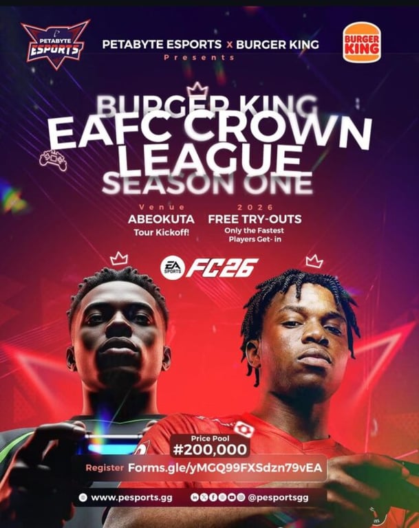 PETABYTE ESPORTS PRESENT: EAFC CROWN LEAGUE