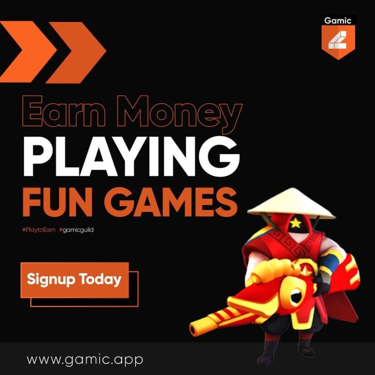 MAKE MONEY PLAYING GAMES, WITH GAMIC GUILD
