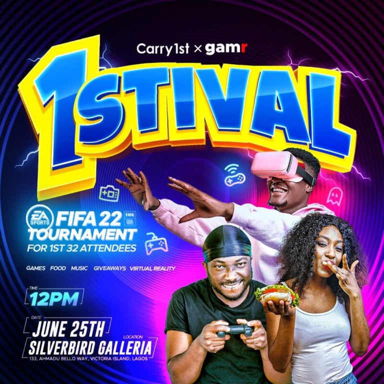 1stival- Play and win 50,000 naira and a new samSung phone.