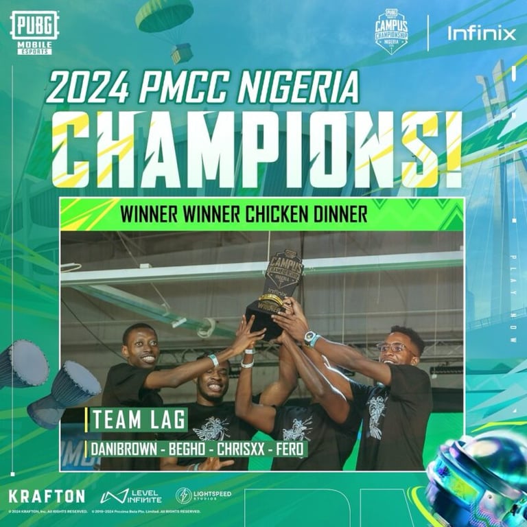 Team Lag Claims Victory at Nigeria’s First PUBG MOBILE Campus Championship Finals