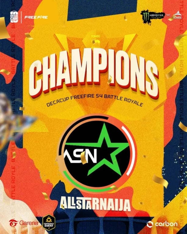 Nigeria's Free Fire Giants Clash at 10N8E Free Fire DECA Cup Season 4