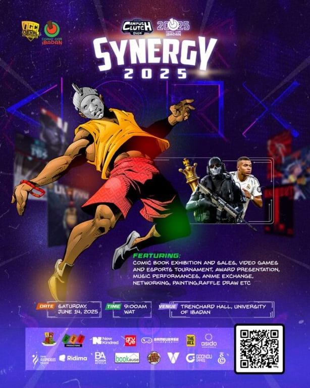 ENGY CAMPUS CLUTCH AND COMIC CON IBADAN PARTNER UP for Synergy 2025