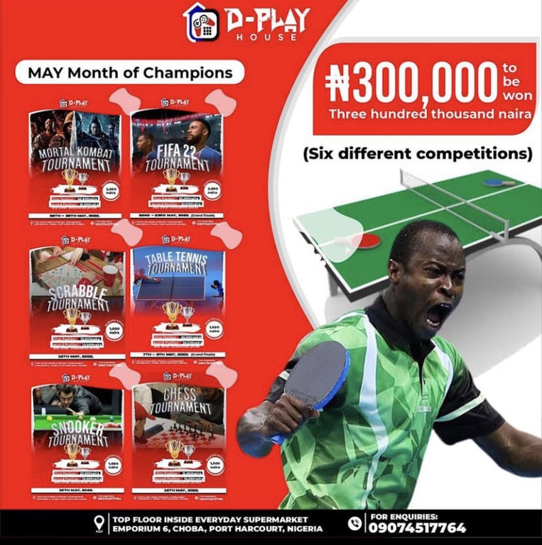 D-playhouse introduces may, month of champions