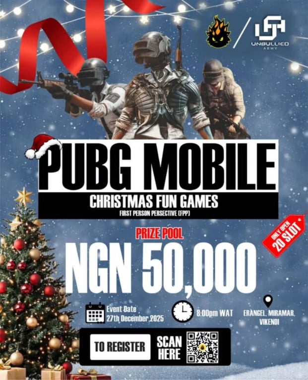 Christmas Duos PUBG Mobile Tournament Set for December 27