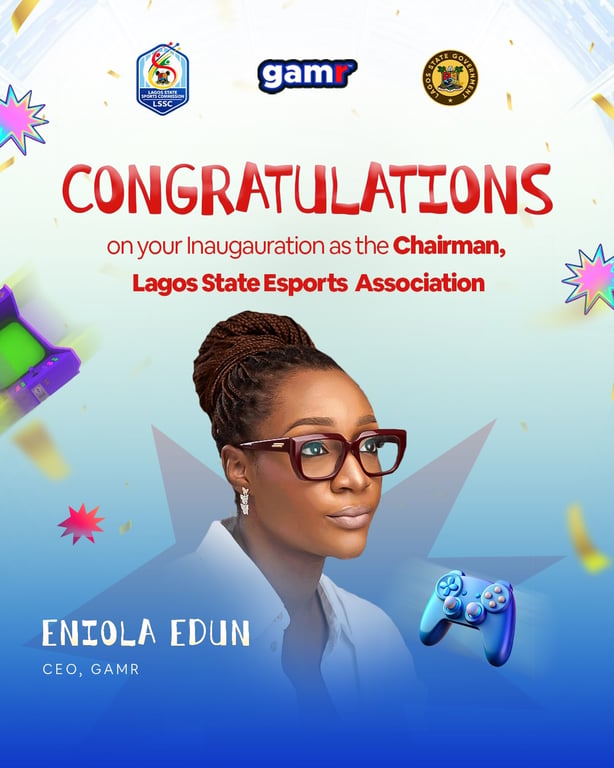 Eniola Edun Inaugurated as Chairperson of Lagos State Esports Association