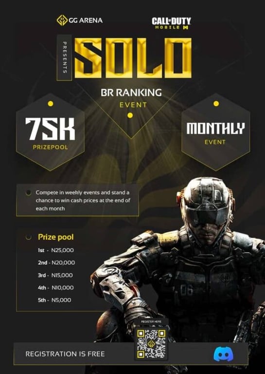 GGArena Announces Return of Monthly Solo BR CODM Tournament