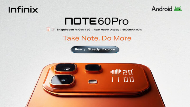 Infinix Launches NOTE 60 Pro in Nigeria with Snapdragon 7s Gen 4, Interactive Active Matrix Display