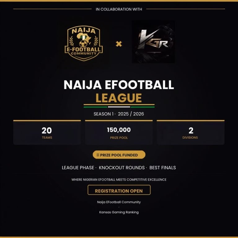 The Dawn of a New Era: KGR and Naija E-Football Launch Season-Based League
