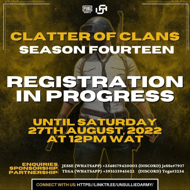 Clatter of CLANS (COC) Season 14 Registration Ongoing