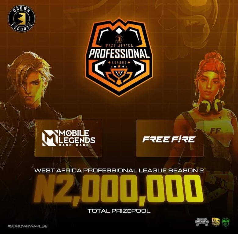 3 Crowns Esports Slams a Whopping 2 Million Naira for West Africa Professional League