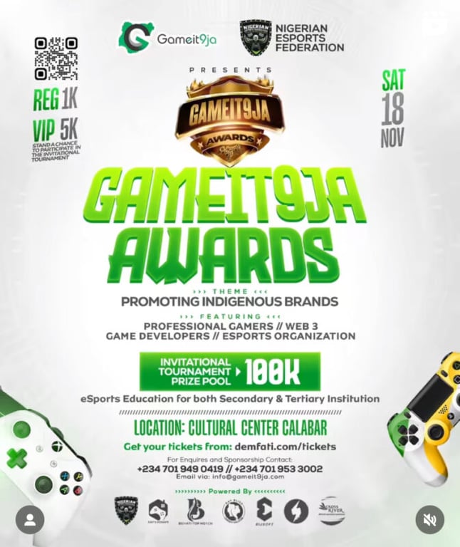 Gameit9ja Awards: Celebrating Excellence in Nigerian EsportS