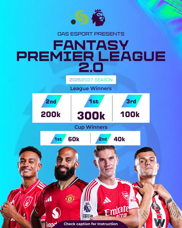 OAS Esport Launches Fantasy Premier League 2.0 for 2026/27 Season