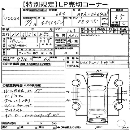 2006 SUZUKI EVERY WAGON PZ TURBO 