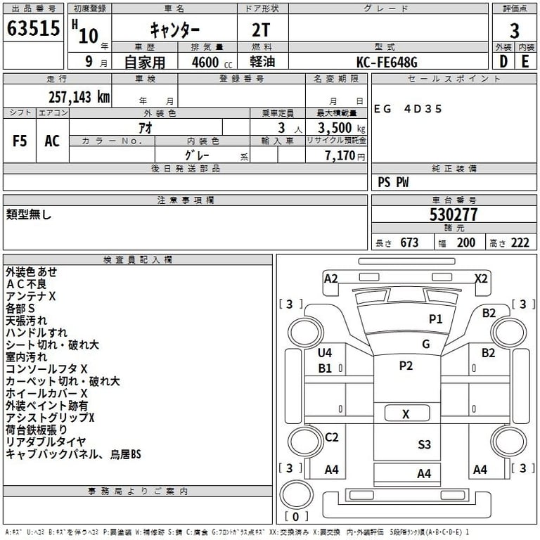 1998 MITSUBISHI CANTER 