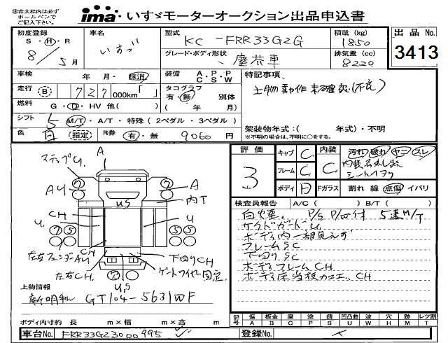 1996 ISUZU FORWARD 塵芥車