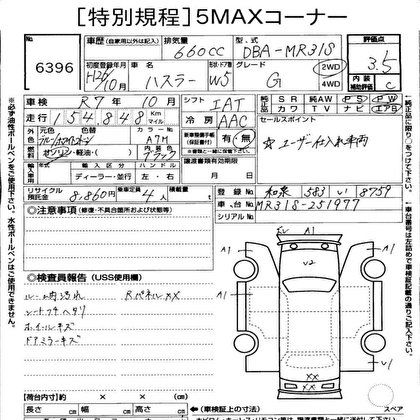 2014 SUZUKI HUSTLER G 
