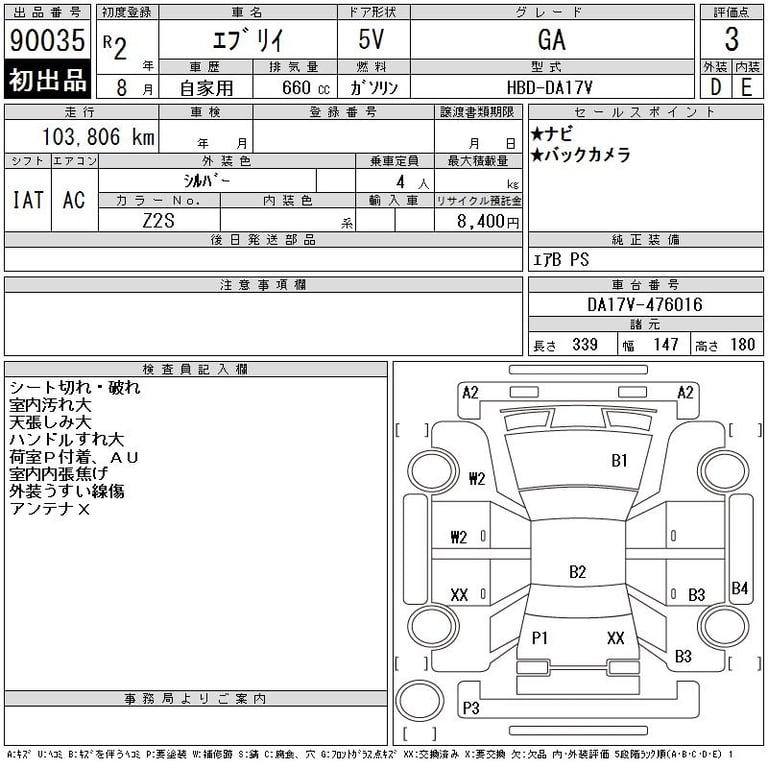 2020 SUZUKI EVERY GA