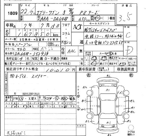 2010 SUZUKI EVERY WAGON PZ Turbo