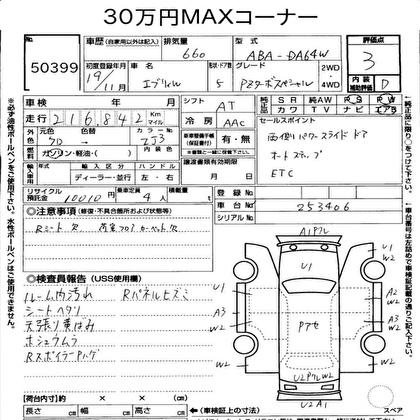 2007 SUZUKI EVERY WAGON PZ TURBO SPECIAL 
