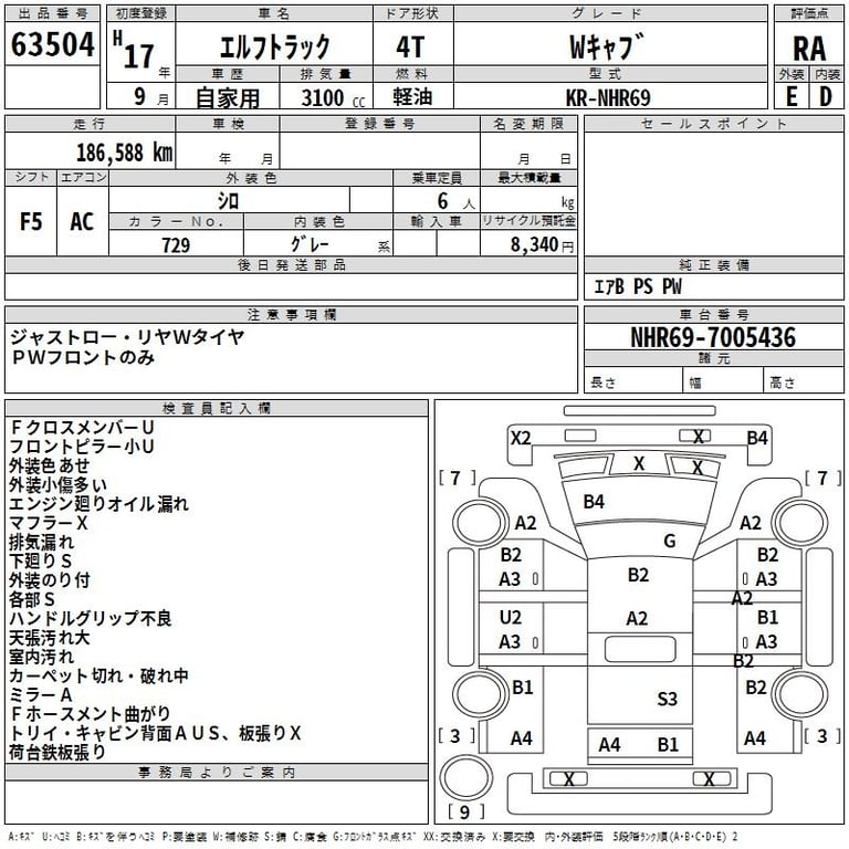 2005 ISUZU ELF WCab