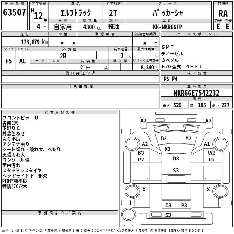 2000 ISUZU ELF ﾊﾟｯｶ-ｼｬ