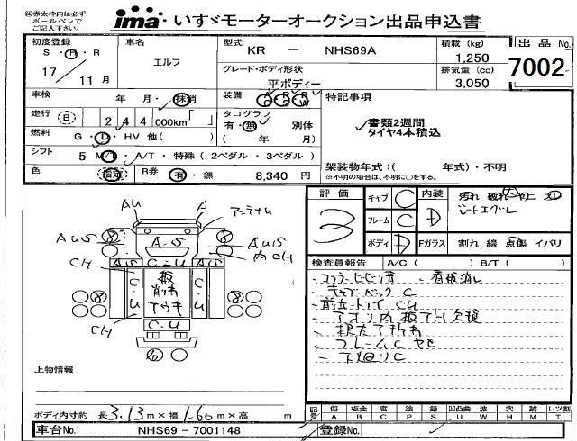 2005 ISUZU ELF Flat body
