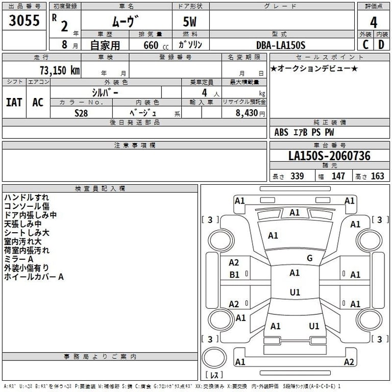 2020 DAIHATSU MOVE 