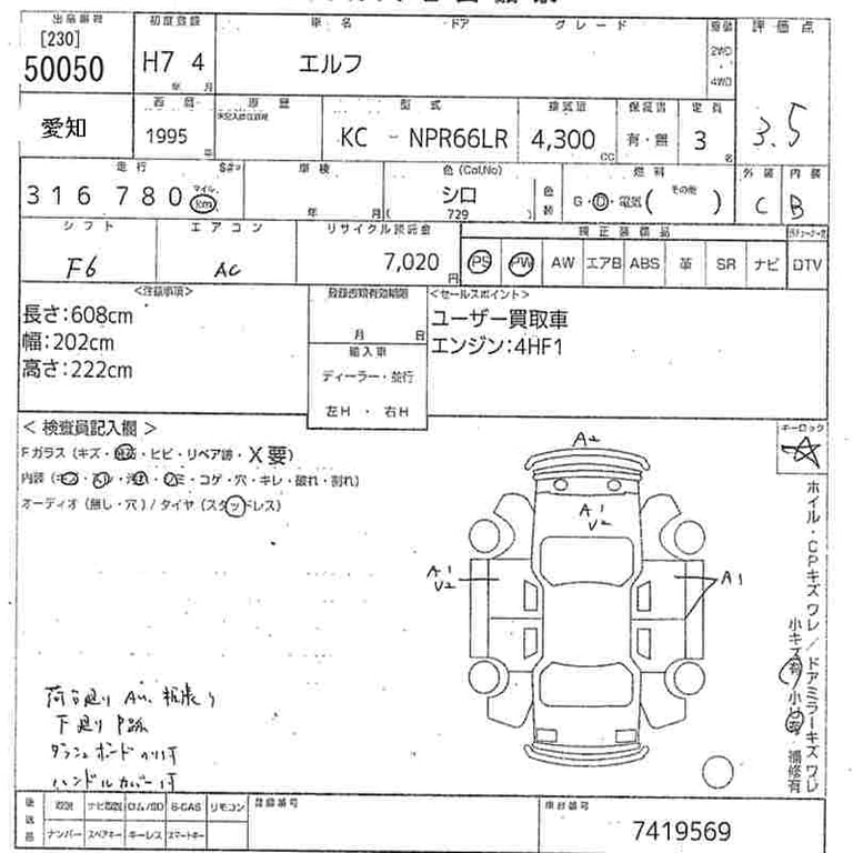 1995 ISUZU ELF 