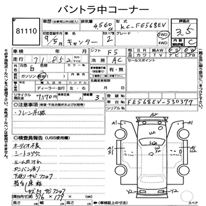 1997 MITSUBISHI CANTER  