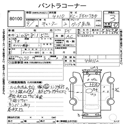 1997 MITSUBISHI CANTER DUMP HIGH 2D